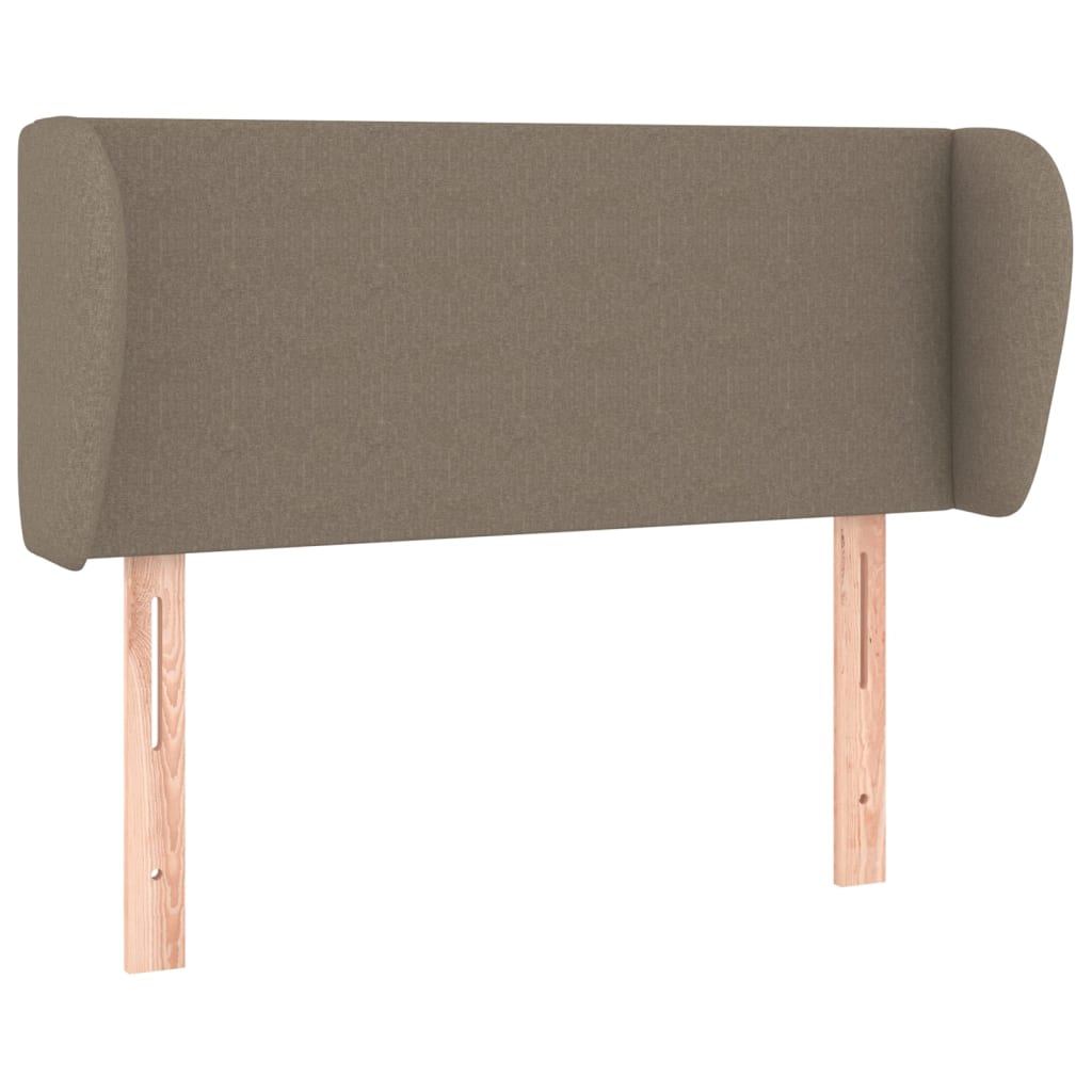 Hoofdbord met randen 83x23x78/88 cm stof taupe 83 x 23 x 78/88 cm Taupe