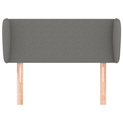 Hoofdbord met randen 93x23x78/88 cm stof donkergrijs 93 x 23 x 78/88 cm Donkergrijs