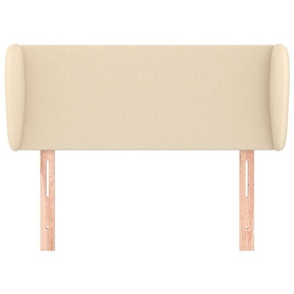 Hoofdbord met randen 93x23x78/88 cm stof crèmekleurig 93 x 23 x 78/88 cm Crème