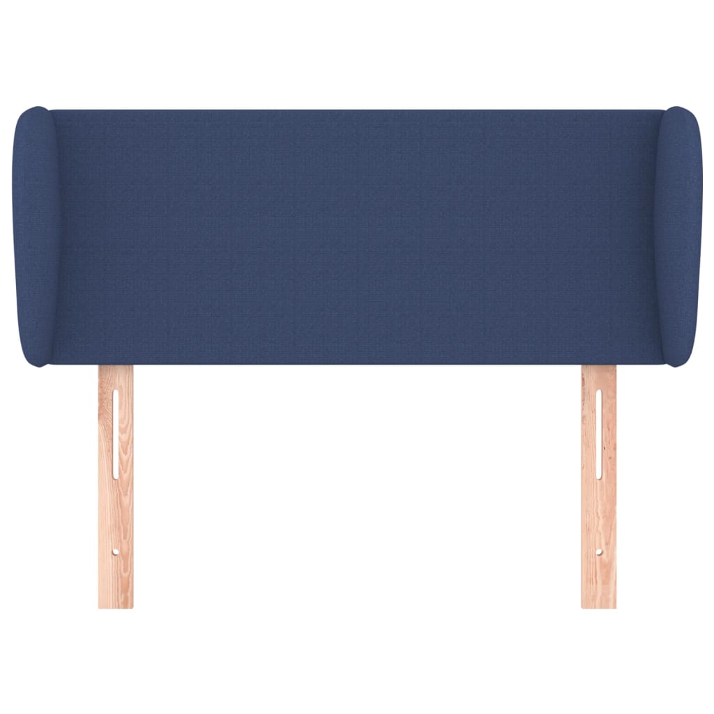Hoofdbord met randen 93x23x78/88 cm stof blauw 93 x 23 x 78/88 cm Blauw