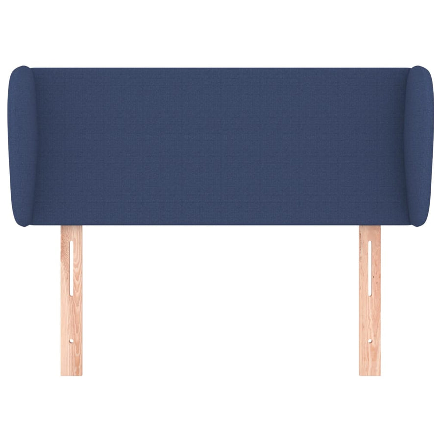 Hoofdbord met randen 93x23x78/88 cm stof blauw 93 x 23 x 78/88 cm Blauw