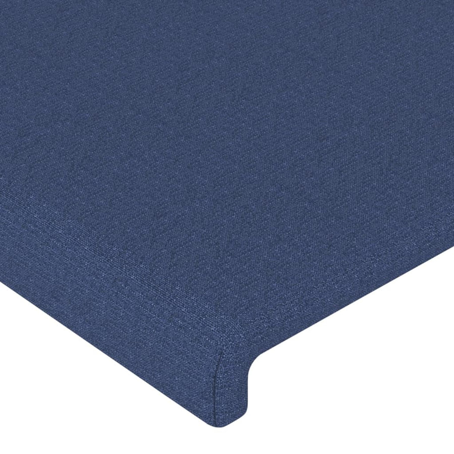 Hoofdbord met randen 93x23x78/88 cm stof blauw 93 x 23 x 78/88 cm Blauw