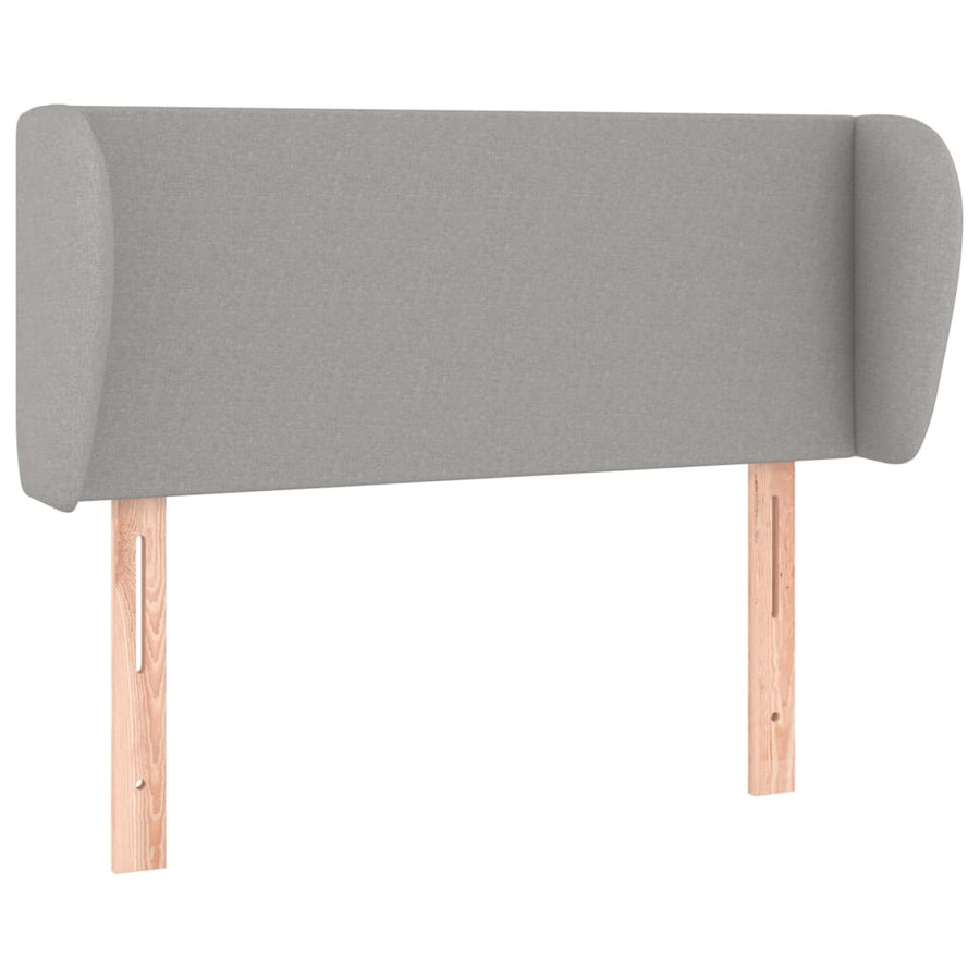 Hoofdbord met randen 103x23x78/88 cm stof lichtgrijs 103 x 23 x 78/88 cm Lichtgrijs