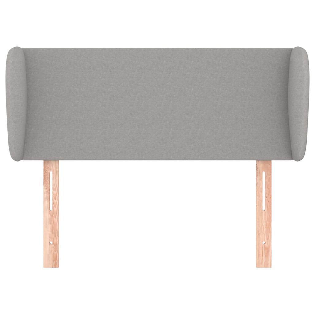 Hoofdbord met randen 103x23x78/88 cm stof lichtgrijs 103 x 23 x 78/88 cm Lichtgrijs