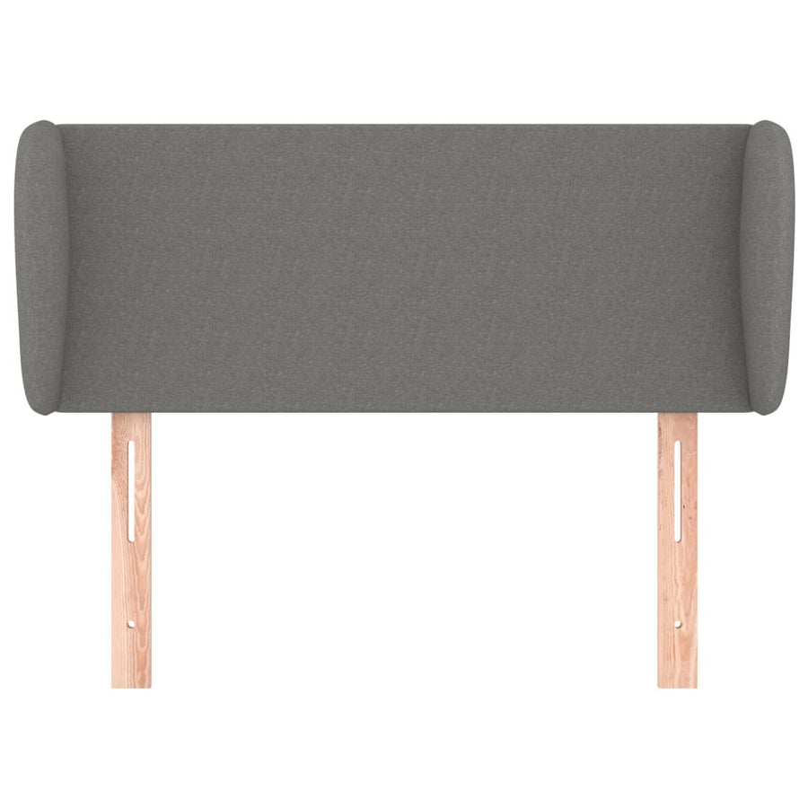 Hoofdbord Met Randen Stof 103 x 23 x 78/88 cm Donkergrijs