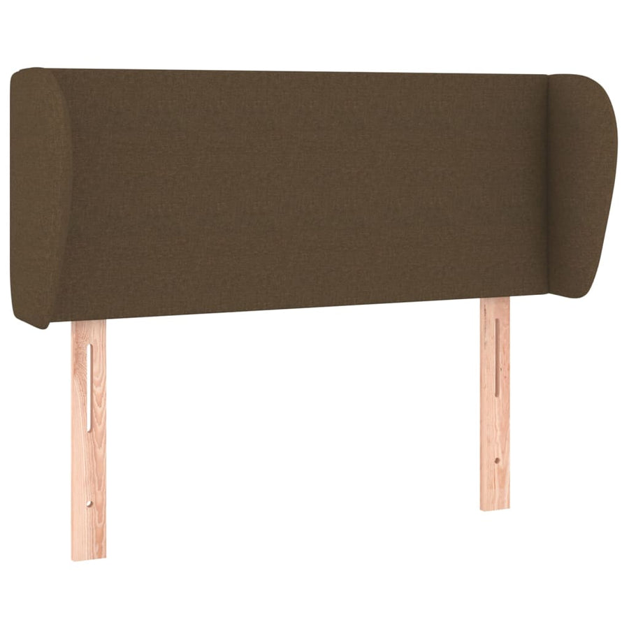Hoofdbord met randen 103x23x78/88 cm stof donkerbruin 103 x 23 x 78/88 cm Donkerbruin
