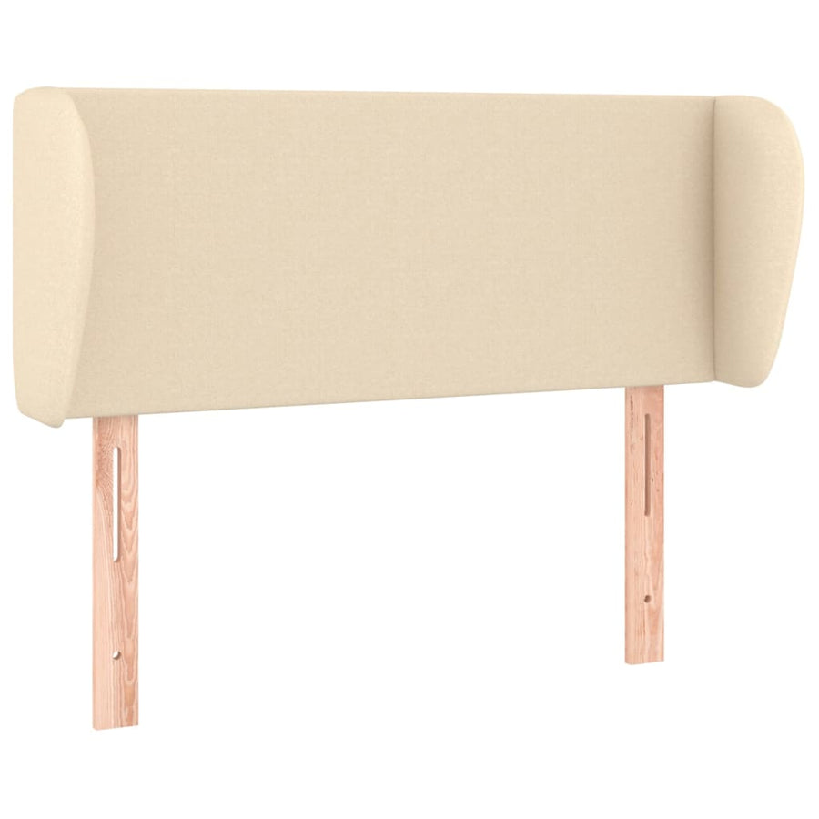 Hoofdbord met randen 103x23x78/88 cm stof crèmekleurig 103 x 23 x 78/88 cm Crème