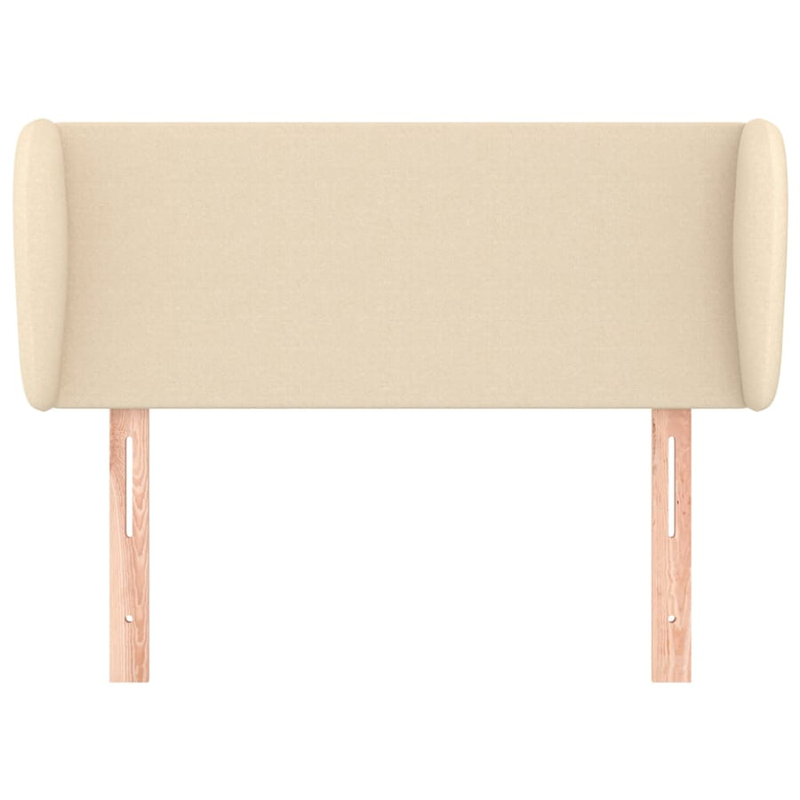 Hoofdbord met randen 103x23x78/88 cm stof crèmekleurig 103 x 23 x 78/88 cm Crème
