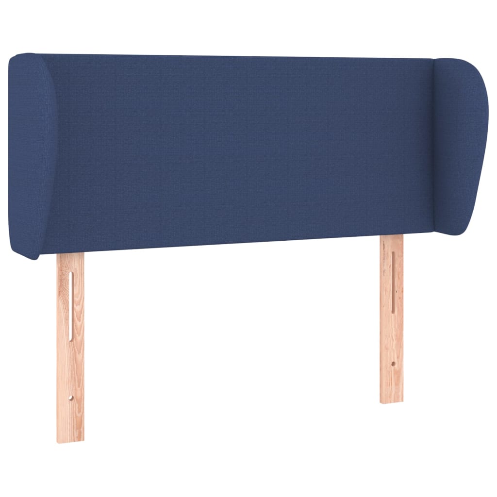 Hoofdbord met randen 103x23x78/88 cm stof blauw 103 x 23 x 78/88 cm Blauw