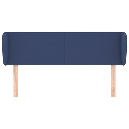 Hoofdbord met randen 103x23x78/88 cm stof blauw 103 x 23 x 78/88 cm Blauw