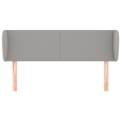Hoofdbord met randen 147x23x78/88 cm stof lichtgrijs 147 x 23 x 78/88 cm Lichtgrijs
