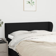 Hoofdbord 147x23x78/88 cm stof zwart