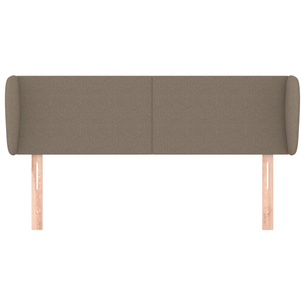 Hoofdbord met randen 147x23x78/88 cm stof taupe 147 x 23 x 78/88 cm Taupe