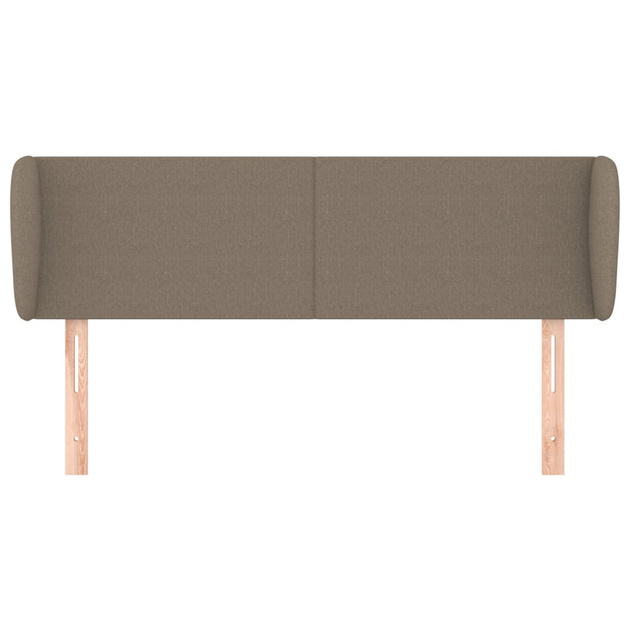 Hoofdbord met randen 147x23x78/88 cm stof taupe 147 x 23 x 78/88 cm Taupe