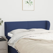 Hoofdbord 147x23x78/88 cm stof blauw
