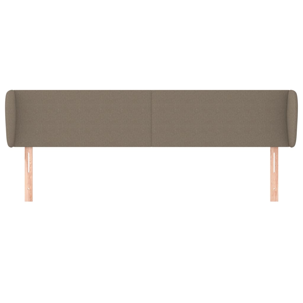 Hoofdbord met randen 163x23x78/88 cm stof taupe 163 x 23 x 78/88 cm Taupe