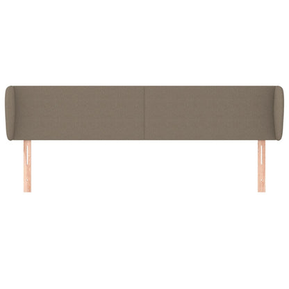 Hoofdbord met randen 163x23x78/88 cm stof taupe 163 x 23 x 78/88 cm Taupe