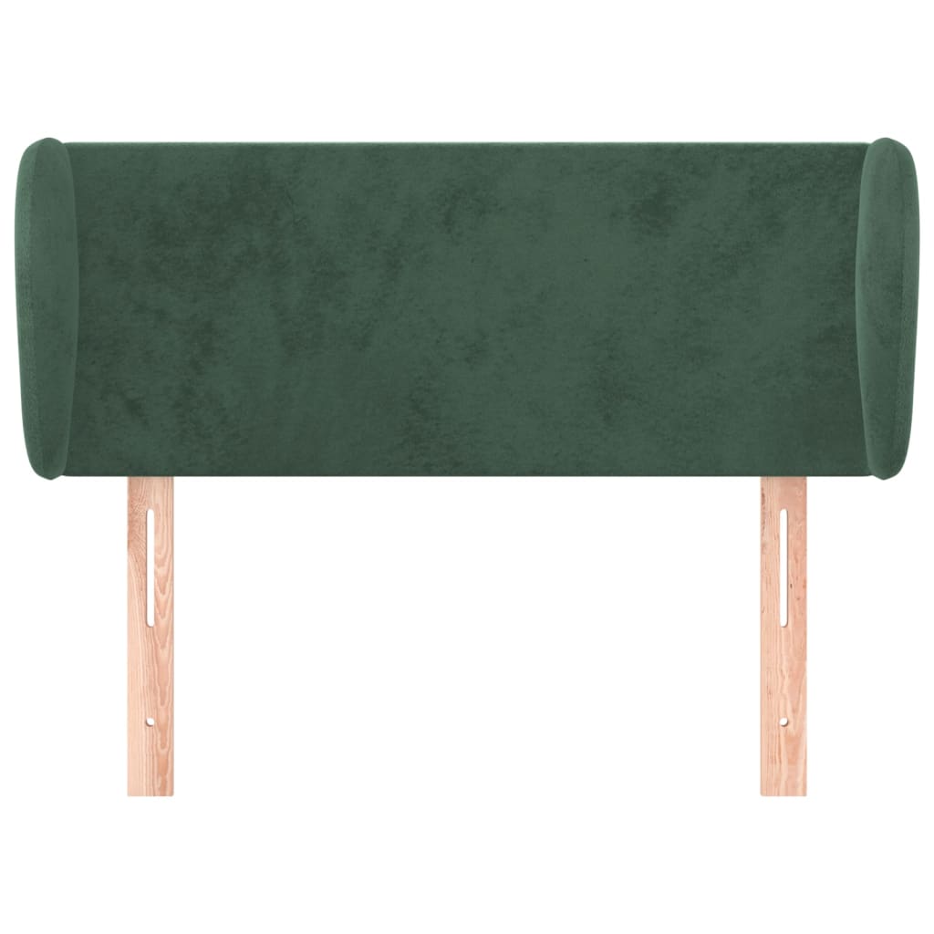 Hoofdbord Met Randen 83X23X78/88 Cm Fluweel Donkergroen 83 x 23 x 78/88 cm