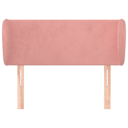 Hoofdbord Met Randen 83X23X78/88 Cm Fluweel Roze 1 83 x 23 x 78/88 cm