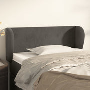 Hoofdbord 103x23x78/88 cm fluweel donkergrijs