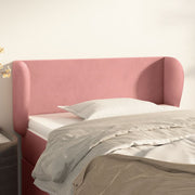 Hoofdbord 103x23x78/88 cm fluweel roze