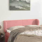 Hoofdbord 147x23x78/88 cm fluweel roze