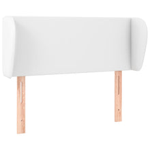 Hoofdbord met randen 103x23x78/88 cm kunstleer wit 103 x 23 x 78/88 cm Wit