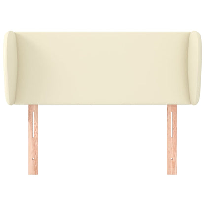 Hoofdbord met randen 103x23x78/88 cm kunstleer crèmekleurig 103 x 23 x 78/88 cm Crème
