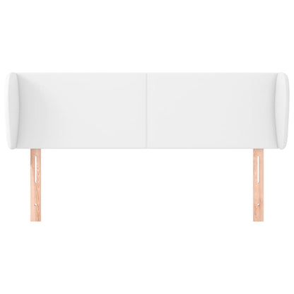 Hoofdbord met randen 147x23x78/88 cm kunstleer wit 147 x 23 x 78/88 cm Wit