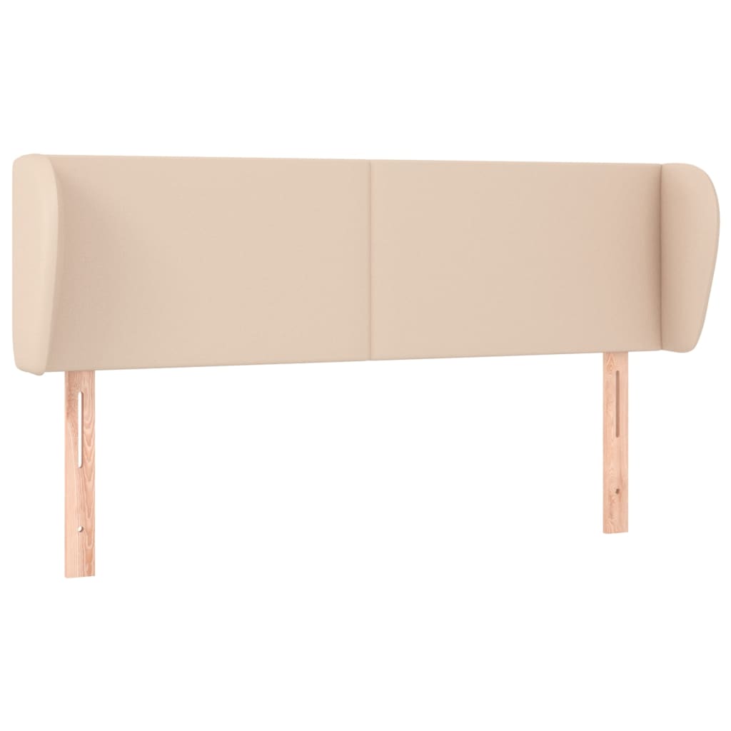 Hoofdbord met randen 147x23x78/88 cm kunstleer cappuccinokleur 147 x 23 x 78/88 cm Cappuccino