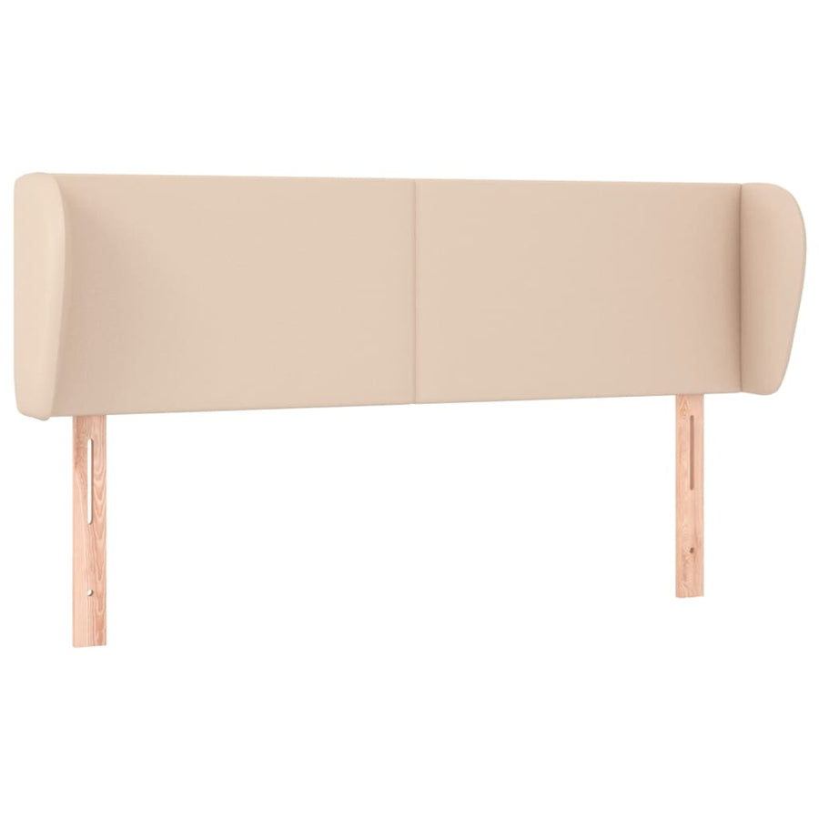 Hoofdbord met randen 147x23x78/88 cm kunstleer cappuccinokleur 147 x 23 x 78/88 cm Cappuccino