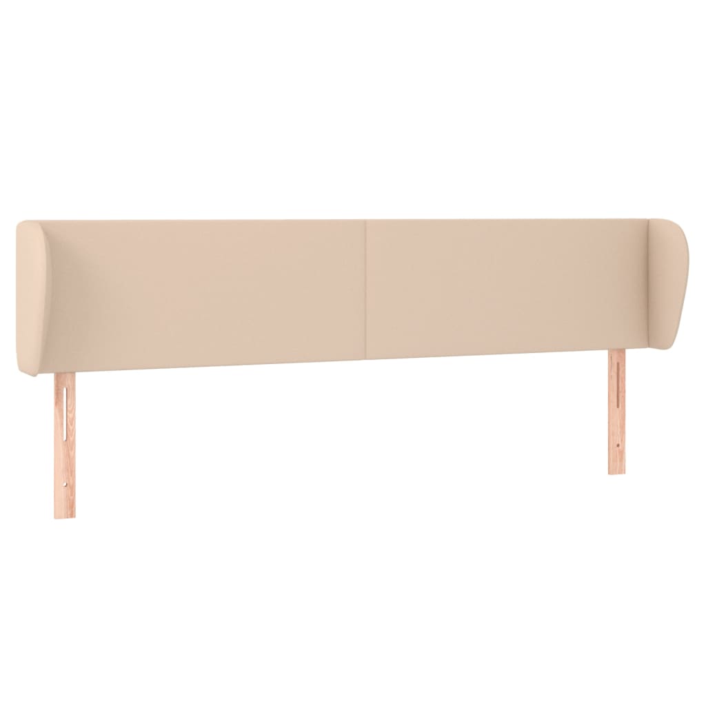 Hoofdbord met randen 183x23x78/88 cm kunstleer cappuccinokleur 183 x 23 x 78/88 cm Cappuccino