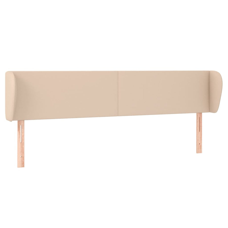 Hoofdbord met randen 183x23x78/88 cm kunstleer cappuccinokleur 183 x 23 x 78/88 cm Cappuccino