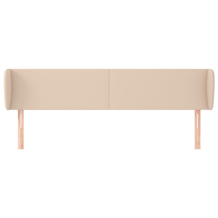 Hoofdbord met randen 183x23x78/88 cm kunstleer cappuccinokleur 183 x 23 x 78/88 cm Cappuccino