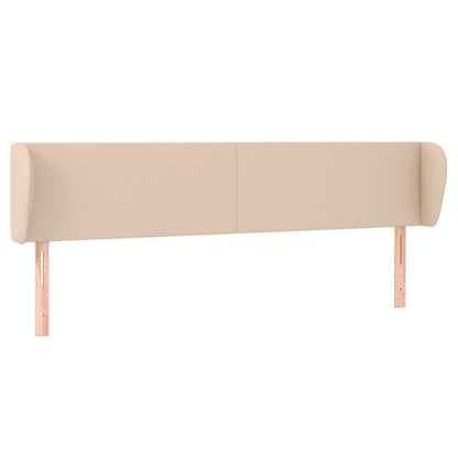 Hoofdbord met randen 203x23x78/88 cm kunstleer cappuccinokleur 203 x 23 x 78/88 cm Cappuccino