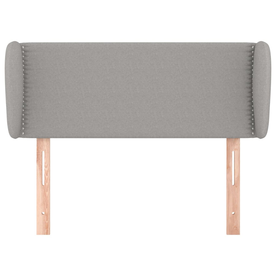 Hoofdbord Met Randen Stof Lichtgrijs 83 x 23 x 78/88 cm
