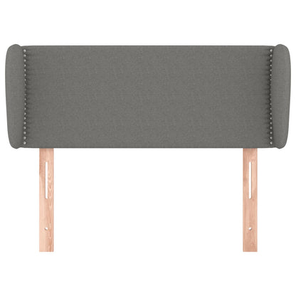 Hoofdbord Met Randen Stof Donkergrijs 83 x 23 x 78/88 cm