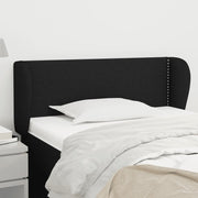 Hoofdbord stof zwart 83x23x78/88 cm