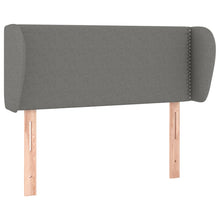 Hoofdbord Met Randen Stof Donkergrijs 93 x 23 x 78/88 cm