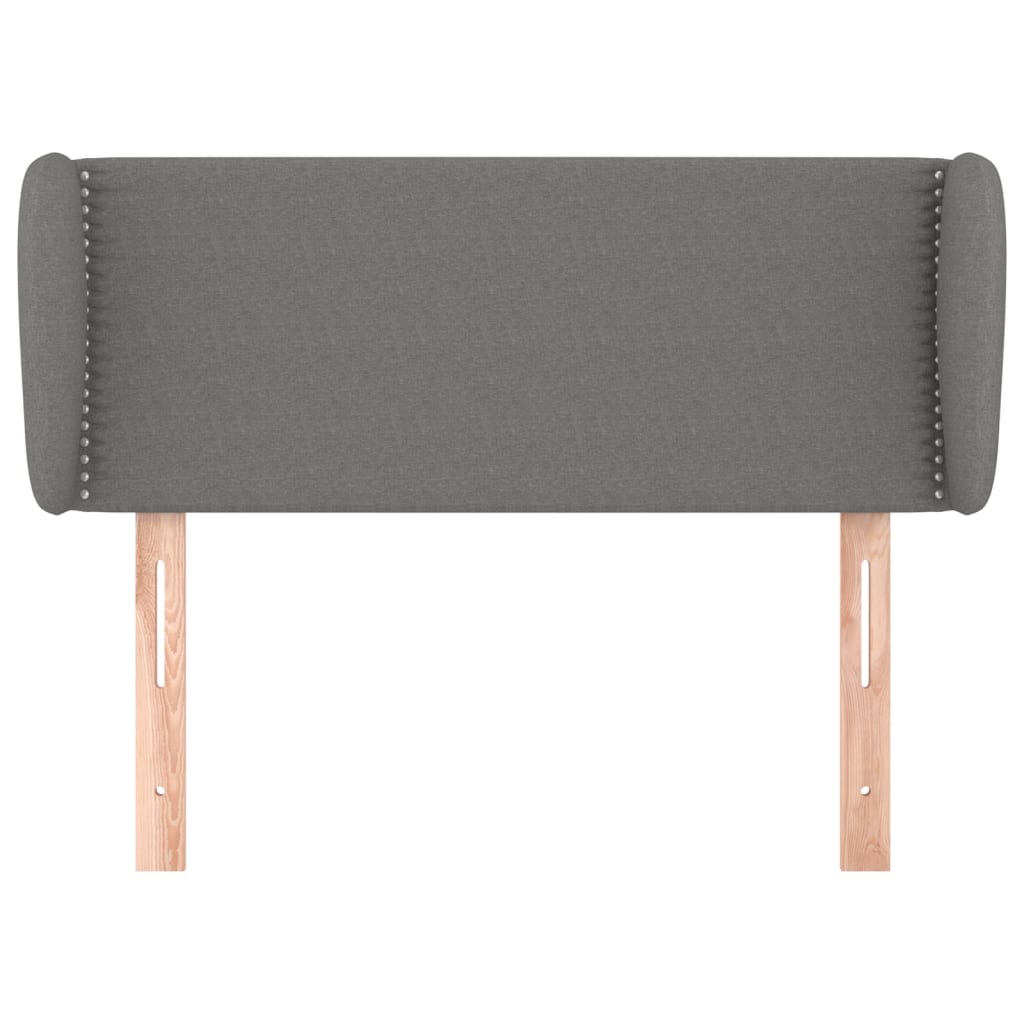 Hoofdbord Met Randen Stof Donkergrijs 103 x 23 x 78/88 cm