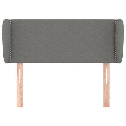 Hoofdbord Met Randen Stof Donkergrijs 103 x 23 x 78/88 cm