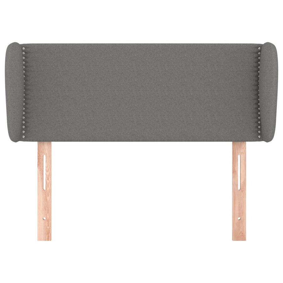 Hoofdbord Met Randen Stof Donkergrijs 103 x 23 x 78/88 cm