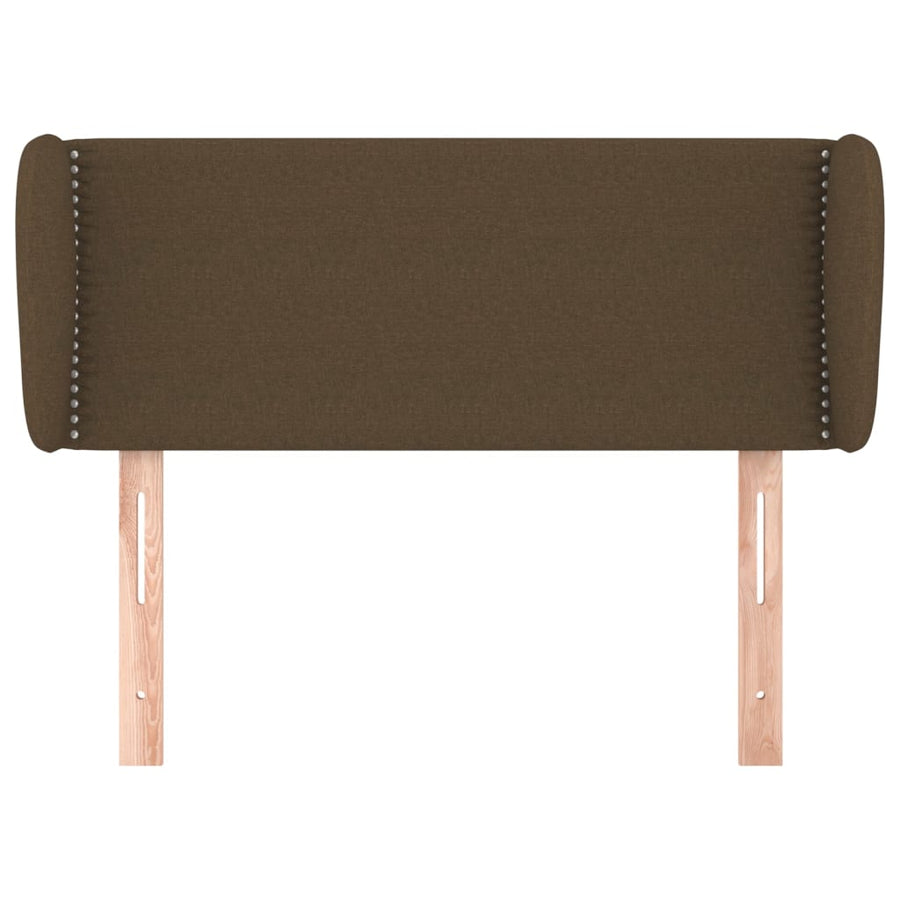 Hoofdbord met randen 103x23x78/88 cm stof donkerbruin 103 x 23 x 78/88 cm