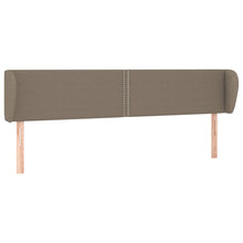 Hoofdbord Met Randen Stof Taupe 183 x 23 x 78/88 cm