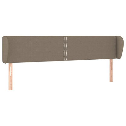 Hoofdbord Met Randen Stof Taupe 183 x 23 x 78/88 cm