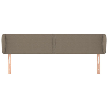 Hoofdbord Met Randen Stof Taupe 183 x 23 x 78/88 cm