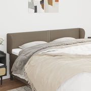 Hoofdbord 183x23x78/88 cm stof taupe