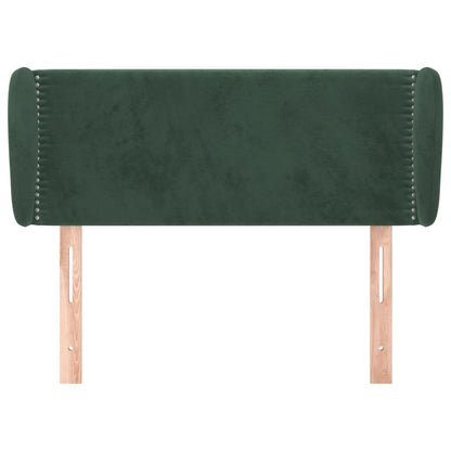 Hoofdbord Met Randen Fluweel 83 x 23 x 78/88 cm Donkergroen