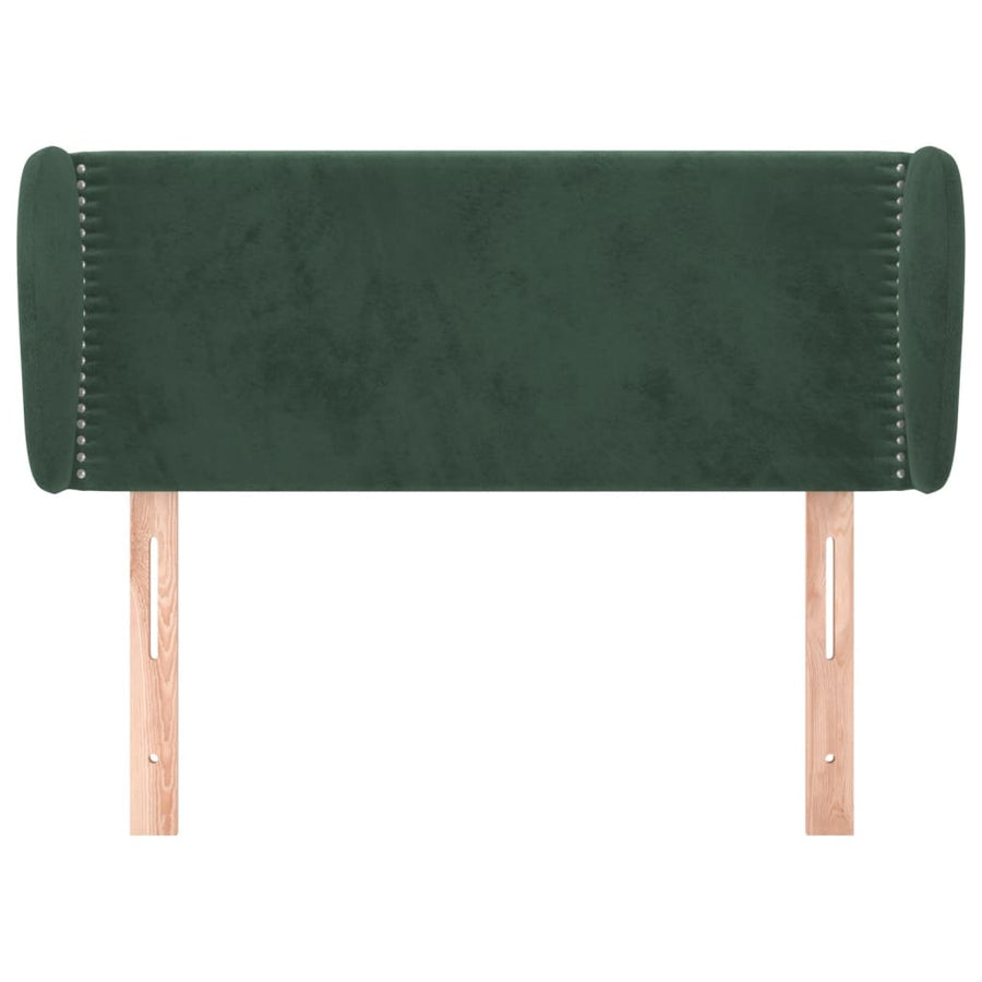 Hoofdbord Met Randen Fluweel 83 x 23 x 78/88 cm Donkergroen