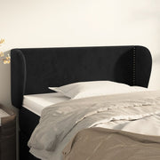 Hoofdbord 103x23x78/88 cm fluweel zwart